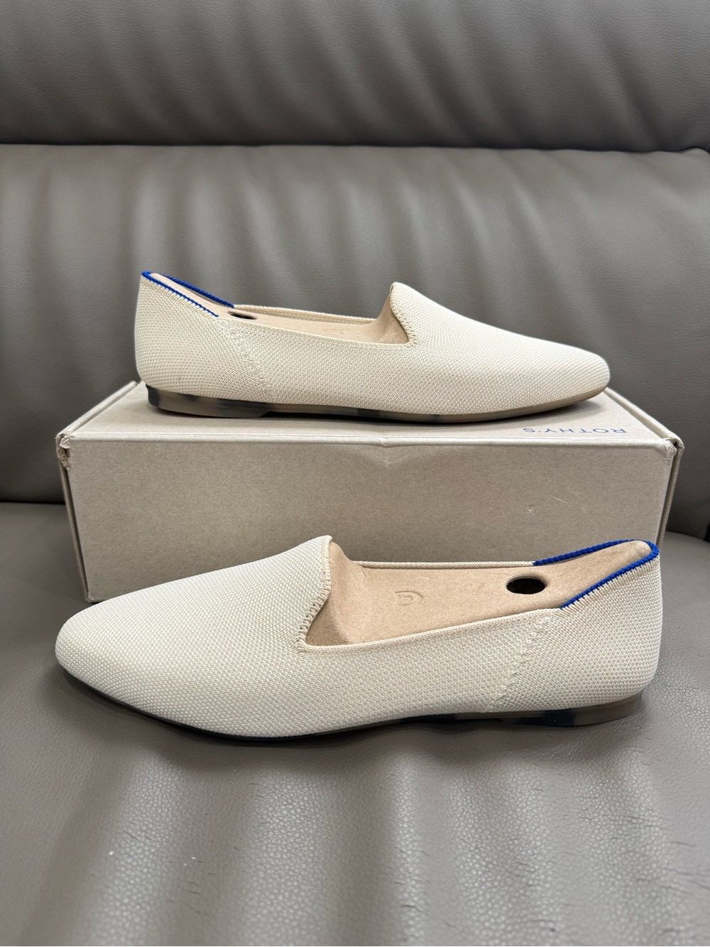 ROTHY’S Vanilla Bean Flats Slip On Shoe 130-006 Woman Size 8